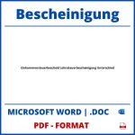 Einkommensteuerbescheid Lohnsteuerbescheinigung Unterschied PDF WORD